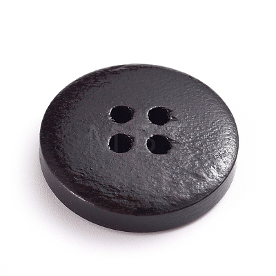 Natural Wooden Buttons BUTT-WH0015-03B-20mm-1