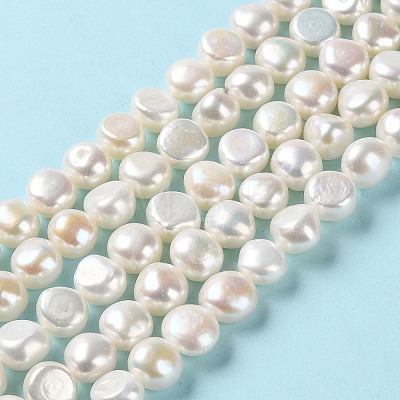 Natural Cultured Freshwater Pearl Beads Strands PEAR-E018-70-1