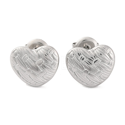 Non-Tarnish 304 Stainless Steel Stud Earrings for Women EJEW-N054-10P-1