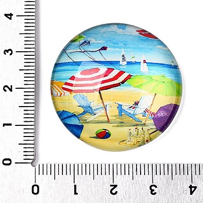 Glass Cabochons GGLA-T004-11H-1