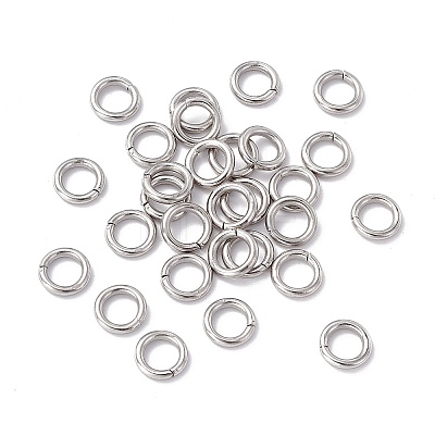 304 Stainless Steel Closed Jump Rings STAS-C040-01K-P-1