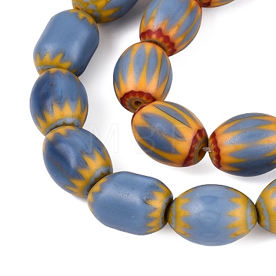 Handmade Millefiori Glass Barrel Beads LS-LA-N002-06C-1