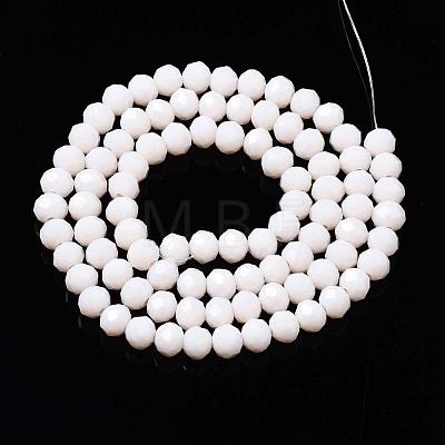 Opaque Solid Color Glass Beads Strands X-EGLA-A034-P6mm-D17-1