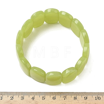 Natural Lemon Quartz Beads Stretch Bracelets for Women Men BJEW-I323-02Q-1