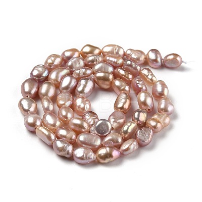 Natural Cultured Freshwater Pearl Beads Strands PEAR-L033-30B-1