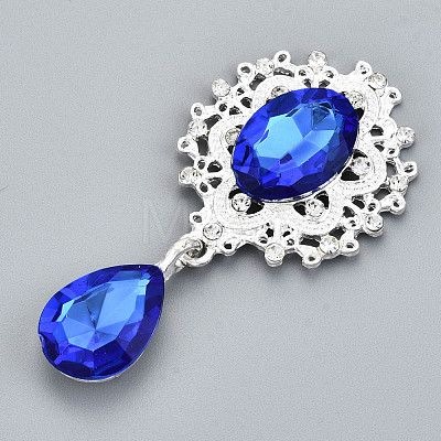 Alloy Flat Back Cabochons X-RB-S063-02S-1