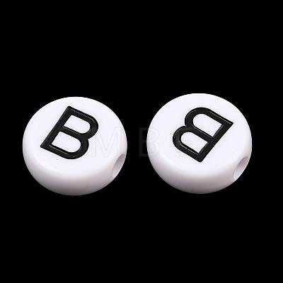Opaque Acrylic European Beads AC-CBA3BDD-01B-1