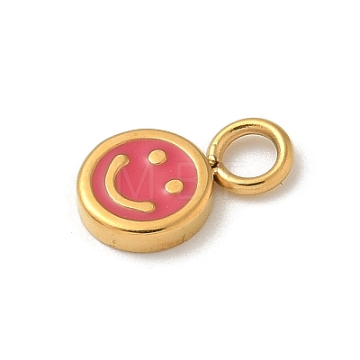 Ion Plating(IP) 304 Stainless Steel Enamel Charms STAS-G351-03G-03-1