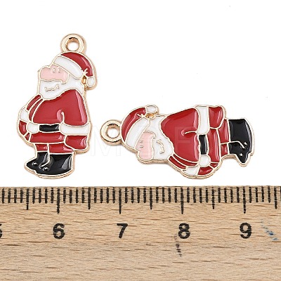 Christmas Alloy Enamel Pendants FIND-I067-02KCG-07-1