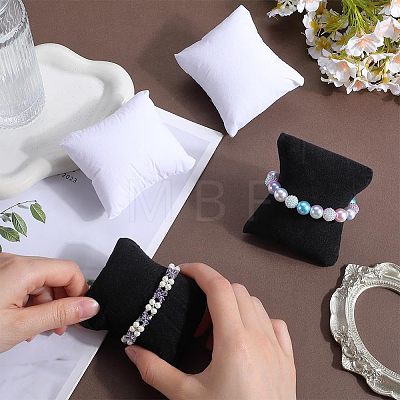4Pcs 2 Colors Lint Bracelet/Watch Pillow Jewelry Displays BDIS-BBC0001-01-1