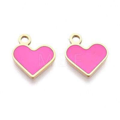 304 Stainless Steel Enamel Charms STAS-L022-483G-01-1