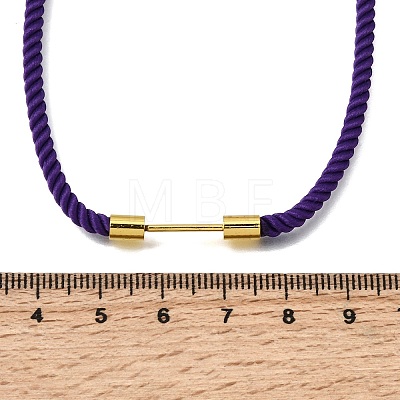 3MM Round Nylon Milan Cord Necklaces Making NJEW-H091-01G-23-1