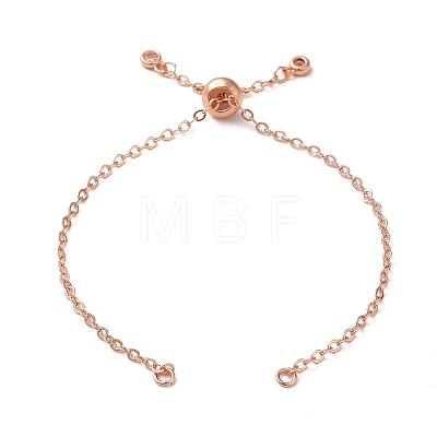 Rack Plating Brass Cable Chain Link Bracelet Making KK-TAC0016-05RG-1