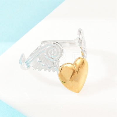304 Stainless Steel Cuff Open Rings RJEW-Z138-01GP-04-1