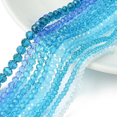 Electroplate Glass Beads Strands EGLA-FS0001-42A-1