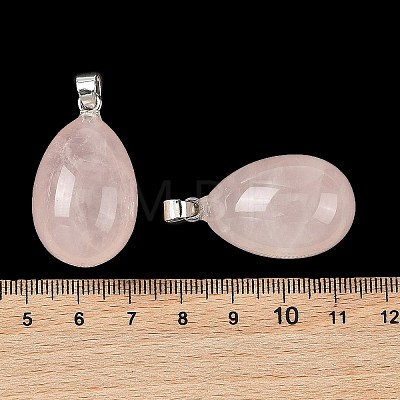 Natural Rose Quartz Pendants GG-K002-08A-27-1