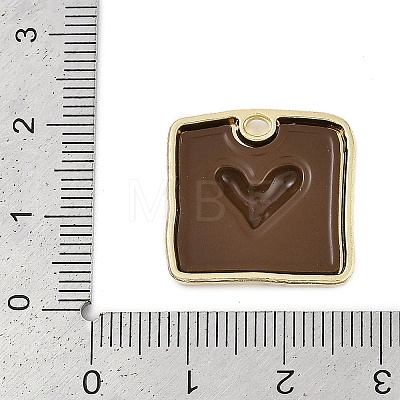 Rack Plating Alloy Enamel Pendants PALLOY-P309-04G-02-1