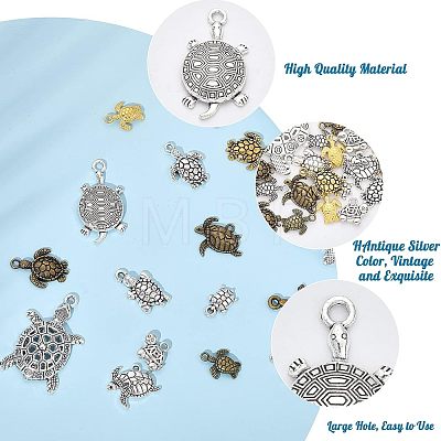 16 Style Tibetan Style Alloy Pendants FIND-CA0006-35-1