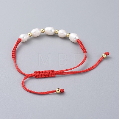 Braided Bead Bracelets BJEW-JB04821-1