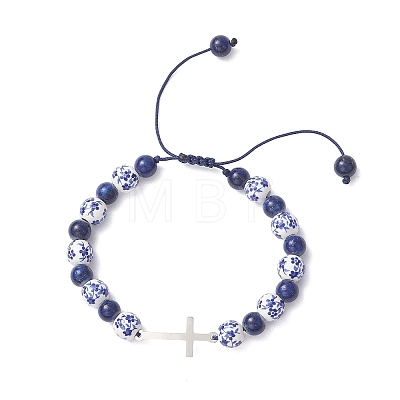2Pcs 201 Stainless Steel Link Bracelets BJEW-JB12937-1