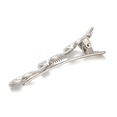 Alloy Alligator Hair Clips AJEW-A061-01E-P-1