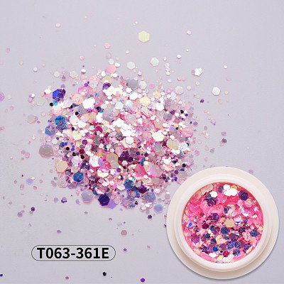 Holographic Nail Glitter Powder Flakes MRMJ-T063-361E-1