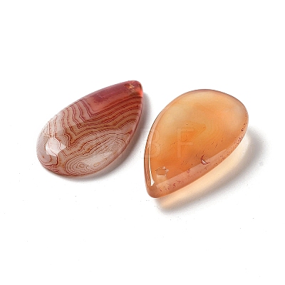 Dyed & Heated Natural Agate Pendants G-G065-03A-1