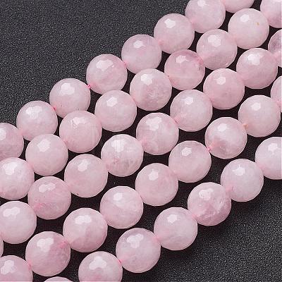 Natural Rose Quartz Beads Strands G-G099-F12mm-15-1