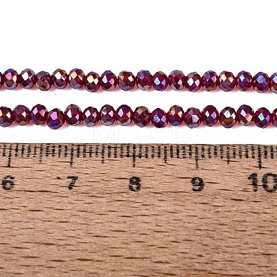 Baking Electroplate Glass Beads Strands DGLA-TAC0003-2mm-02-1