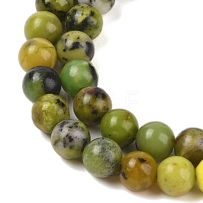 Natural Serpentine Beads Strands G-G829-06-6mm-1