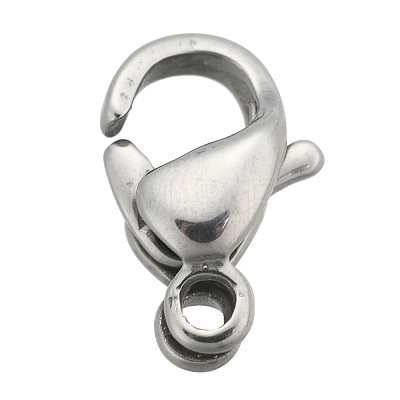 304 Stainless Steel Lobster Claw Clasps STAS-AB16-1-1
