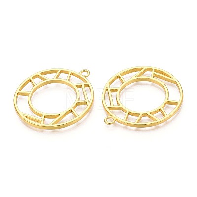 Alloy Open Back Bezel Pendants PALLOY-WH0068-02G-1