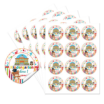 5 Sheets Round Dot PVC Waterproof Decorative Sticker Labels DIY-WH0481-05-1