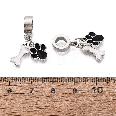 Alloy Enamel European Dangle Charms FIND-Q121-01D-P-1