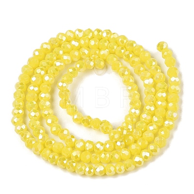 Electroplate Glass Beads Strands EGLA-A044-P1mm-B04-1