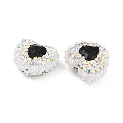 Polymer Clay Glass Rhinestone Beads CLAY-NH0001-13C-1