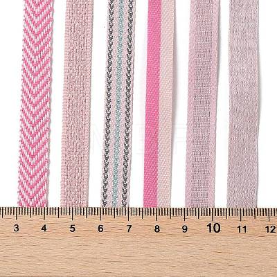 18 Yards 6 Styles Polyester Ribbon SRIB-Q022-D16-1