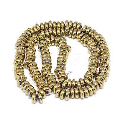 Electroplate Non-magnetic Synthetic Hematite Beads Strands X-G-T061-42G-1
