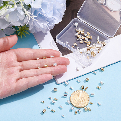 120Pcs 6 Styles Brass Cord Ends KK-CN0003-45-1