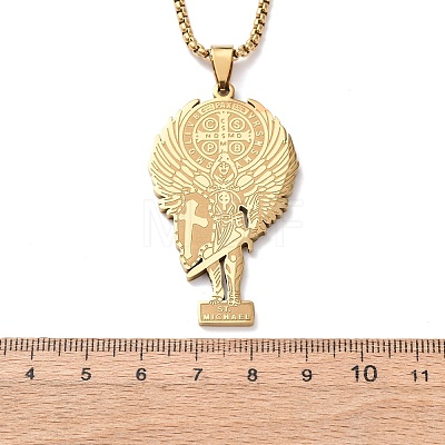 304 Stainless Steel Pendant Necklaces LS-NJEW-B153-02B-G-1