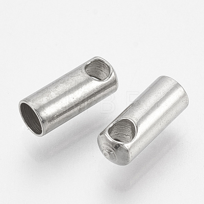 Tarnish Resistant 201 Stainless Steel Cord Ends STAS-S028-31-1