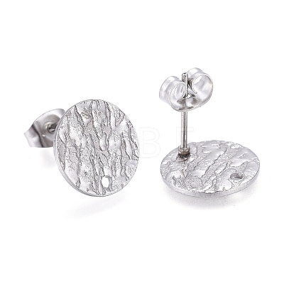 Non-Tarnish 304 Stainless Steel Stud Earring Findings X-STAS-M228-U01-01P-1