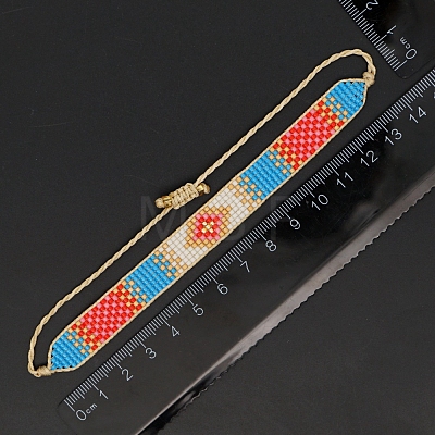 Miyuki Seed Braided Bead Bracelet BJEW-P269-32-1