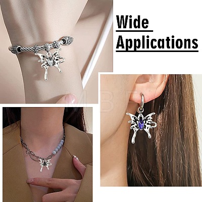 20Pcs 5 Colors Alloy Rhinestone Pendants FIND-CJ0005-88-1