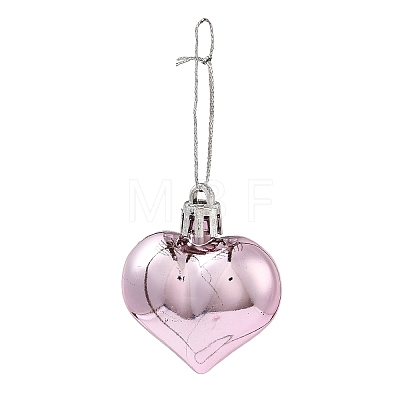 Valentine's Day Electroplate Plastic Heart Pendants Decorations KY-D020-02F-1