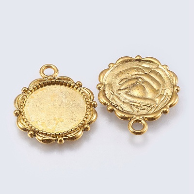 Alloy Pendant Cabochon Settings LS-PALLOY-A18941-AG-LF-1
