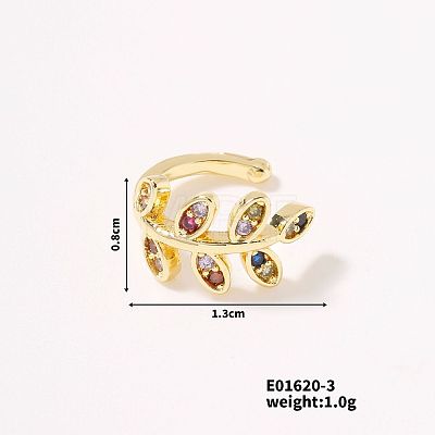 Zircon Earrings Fashionable Delicate Geometric Ear Jewelry XY3247-3-1