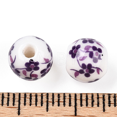 Famille Rose Porcelain Beads PORC-M531-3-1