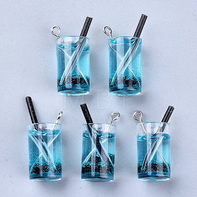 Imitation Juice Glass Pendants X-CRES-S359-15-1
