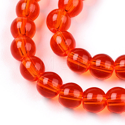 Transparent Glass Beads Strands GLAA-T032-T4mm-09-1